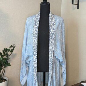 Bucket List Women's Paisley Kimono‎ BOHO Wrap Summer Robe Made In USA